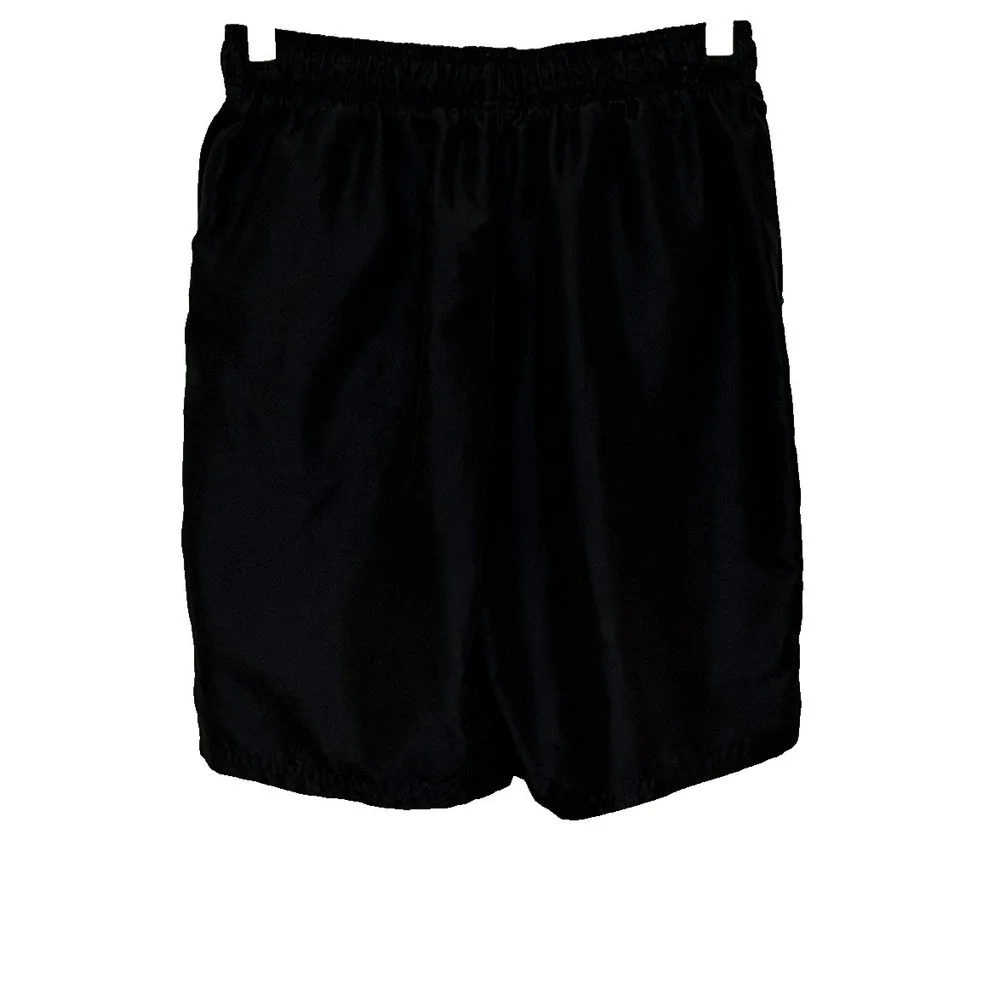 Nike Swim Trunks Mens Sz Small Black Elastic Drawstring Waist Mesh Lined Pockets